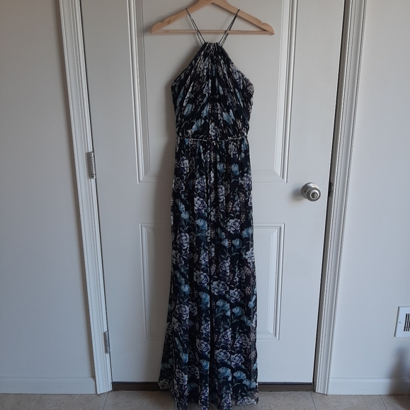 Jill Stuart Dresses & Skirts - Jill Stuart Silk Floral Halter Maxi Dress Size 2